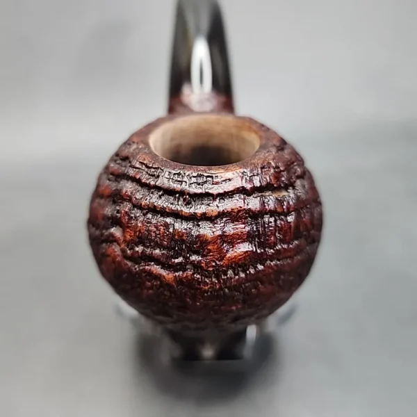 Ryan Alden Ace Sandblasted Bent Author Estate Briar Pipe [SOLD OUT] - Image 5