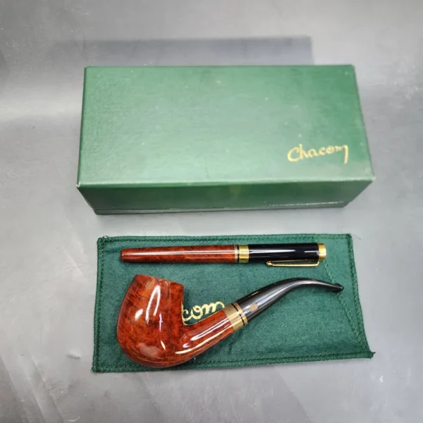 Chacom Inspire Pipe and Briar Pen Set, Estate Briar Pipe, Unsmoked [SOLD OUT] - Image 5