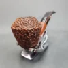 Prince of Wales Rusticated Bent Rhodesian Estate Briar Pipe, Unsmoked [SOLD OUT] - Image 5