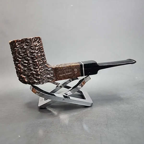 Sir Del Nobile Rusticated Panel Estate Briar Pipe, Unsmoked - Image 5