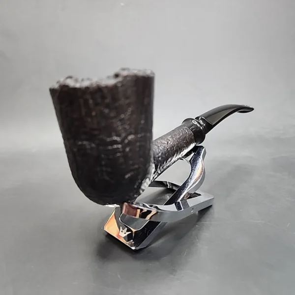 Celius Root Pawn 11 Sandblasted Bent Dublin Estate Briar Pipe [SOLD OUT] - Image 6