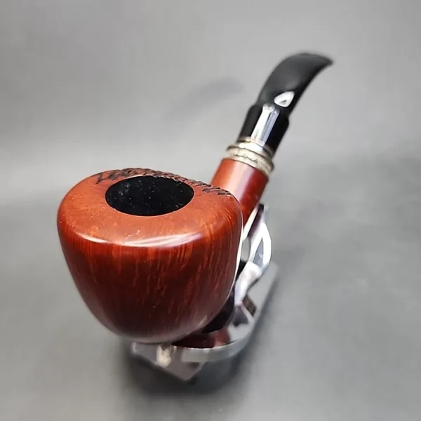 Vauen by Barontini 415 Partially Rusticated Bent Dublin Estate Briar Pipe, Unsmoked, 9mm [SOLD OUT] - Image 6