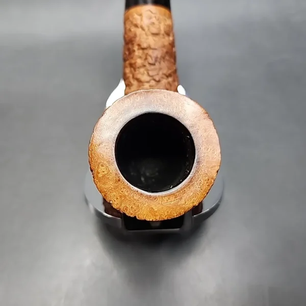 Castello Natural Vergin Rusticated Straight Pot Estate Briar Pipe [SOLD OUT] - Image 6