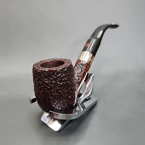 James Upshall Handmade 5 Rusticated Bent Billiard Estate Briar, Pipe Unsmoked [SOLD OUT] - Image 6