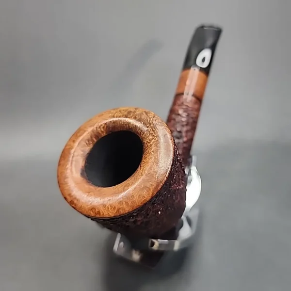 Ser Jacopo R1 Rusticated Bent Dublin Estate Briar Pipe - Image 6