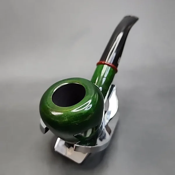 Chacom Green Trekking Smooth Bent Acorn Estate Briar Pipe, Unsmoked [SOLD OUT] - Image 6