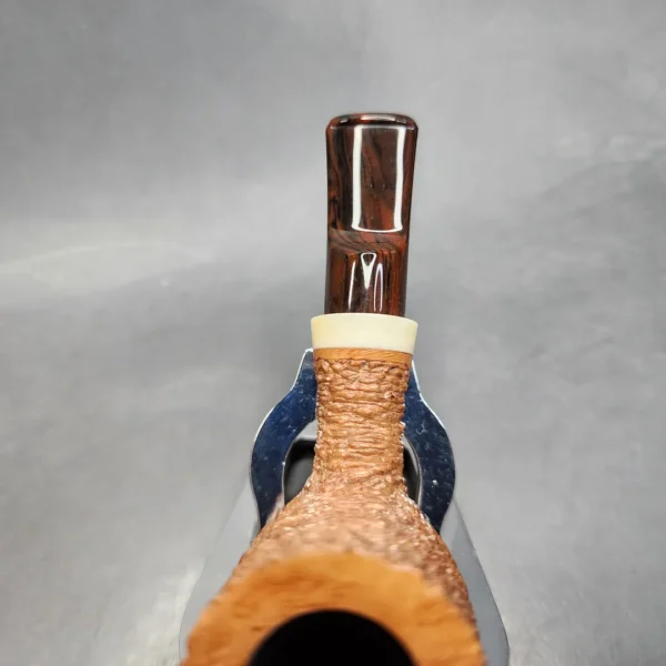 La Biota Rusticated Stack Nosewarmer Handmade Briar Pipe, New [SOLD OUT] - Image 6