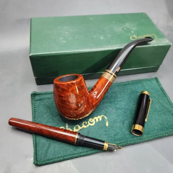 Chacom Inspire Pipe and Briar Pen Set, Estate Briar Pipe, Unsmoked [SOLD OUT] - Image 6