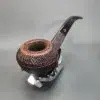 Sasieni Patent King Size Four Dot Rustic Bent Bulldog Estate Briar Pipe, English Estates - Image 6