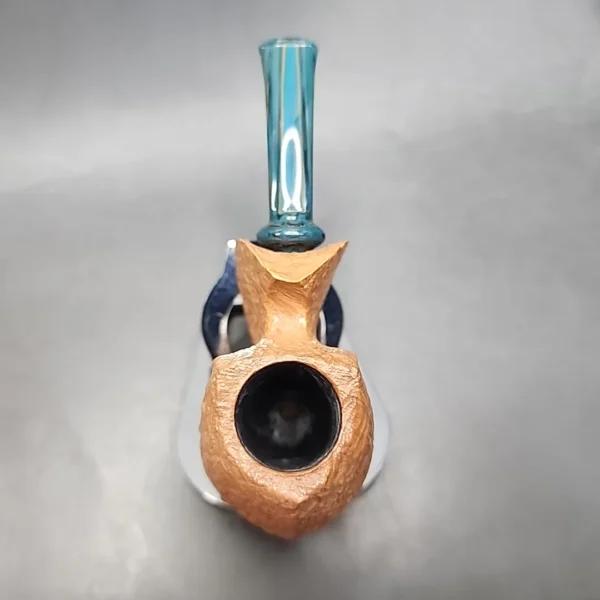 La Biota Sandblasted Blowfish Handmade Briar Pipe, New - Image 7