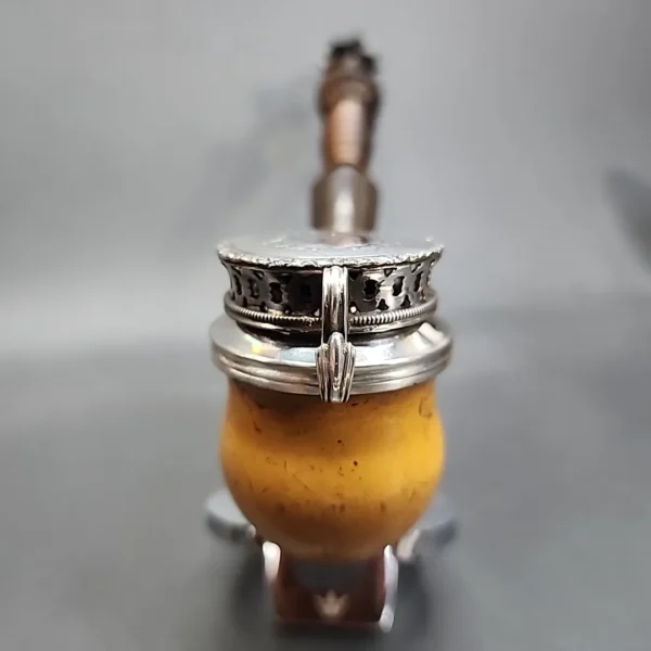 Antique Silver Mounted Block Meerschaum Kalmasch Pipe [SOLD OUT] - Image 7