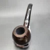 Vauen De Luxe Smooth Bent Apple Estate Briar Pipe, Unsmoked, 9mm - Image 7