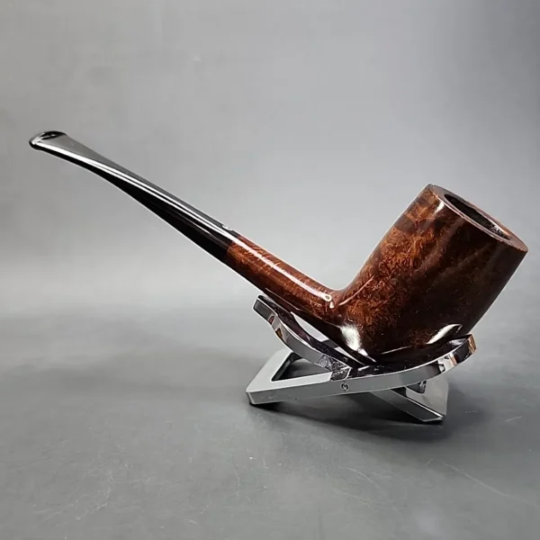 Astleys of London Smooth Bent Stacked Billiard Estate Briar Pipe - Image 7