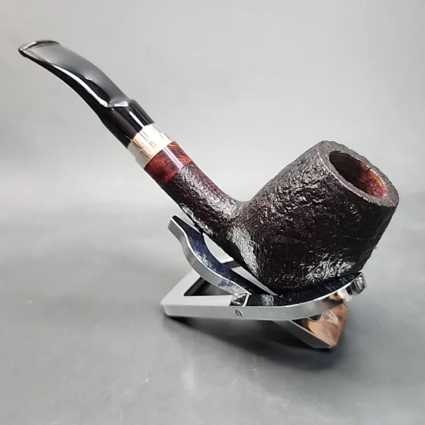 Georg Jensen Handmade Sandblasted Bent Egg Estate Briar Pipe, 9mm [SOLD OUT] - Image 7