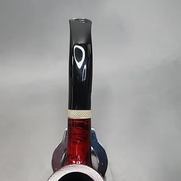 Chacom Silver Line 42, Smooth Bent Billiard Estate Briar Pipe, Unsmoked - Image 7