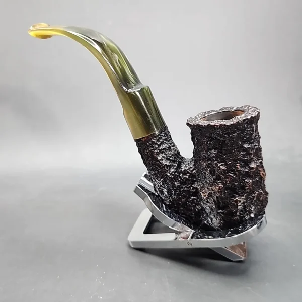 Savinelli Estella 604 EX, Rusticated Oom Paul Estate Briar Pipe [SOLD OUT] - Image 7