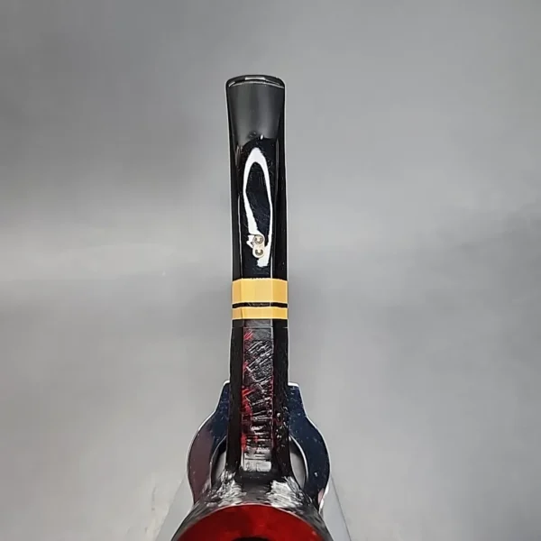 Chacom Hexagone 124 Sandblasted Bent Billiard Estate Briar Pipe, Unsmoked [SOLD OUT] - Image 7