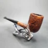 Reg. Era Castello Antiquari 15/C Sandblasted Straight Billiard Estate Briar Pipe [SOLD OUT] - Image 8