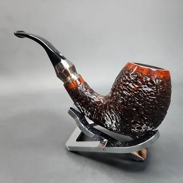 Vauen Select 373 Rusticated Bent Egg Estate Briar Pipe, Unsmoked, 9mm [SOLD OUT] - Image 8