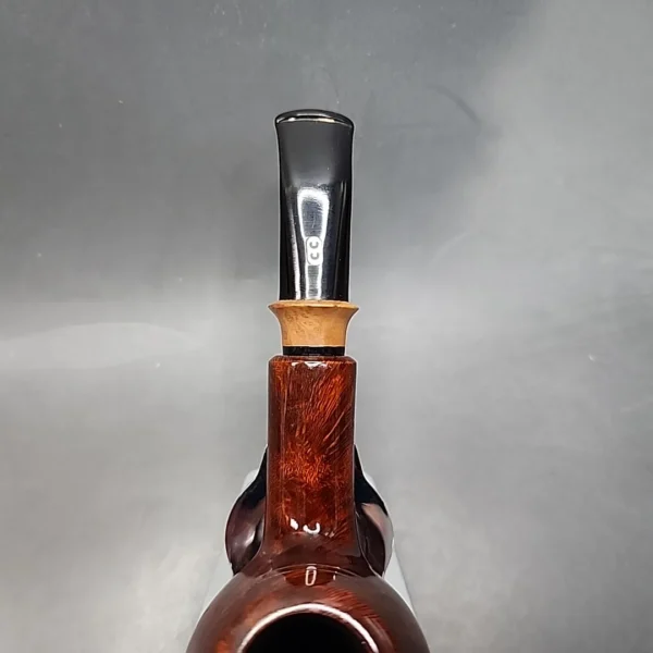 Chacom Safari 3B Smooth Bent Brandy Estate Briar Pipe, Unsmoked - Image 8