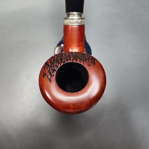 Vauen by Barontini 415 Partially Rusticated Bent Dublin Estate Briar Pipe, Unsmoked, 9mm [SOLD OUT] - Image 8