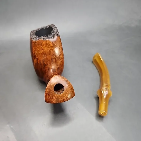 Bari Handmade Smooth Bent Freehand Estate Briar Pipe [SOLD OUT] - Image 8