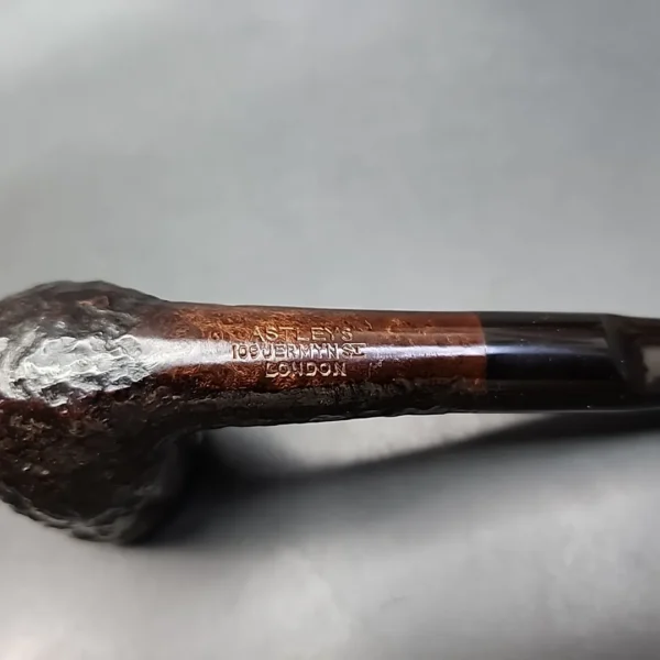 Astleys of London Rusticated Saddle Billiard Estate Briar Pipe, English Estates - Image 8