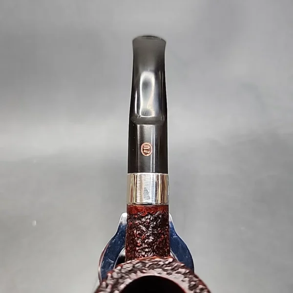 James Upshall Handmade 5 Rusticated Bent Billiard Estate Briar, Pipe Unsmoked [SOLD OUT] - Image 8