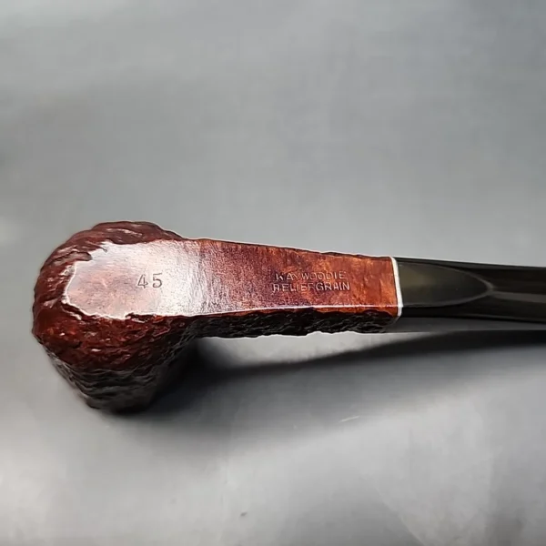 Kaywoodie Relief Grain 45 Rusticated Panel Estate Briar Pipe [SOLD OUT] - Image 8