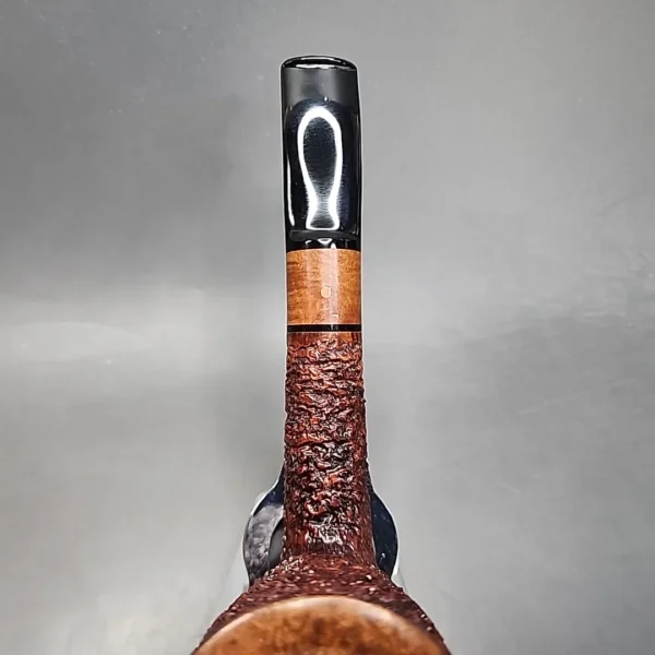 Ser Jacopo R1 Rusticated Bent Dublin Estate Briar Pipe - Image 8
