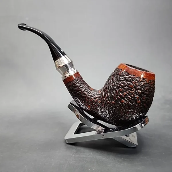 Vauen Select 373 Rusticated Bent Egg Estate Briar Pipe, Unsmoked, 9mm [SOLD OUT] - Image 8