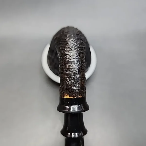 Karim Rusticated Sitter Briar Calabash with Borneo Palm, New [SOLD OUT] - Image 8