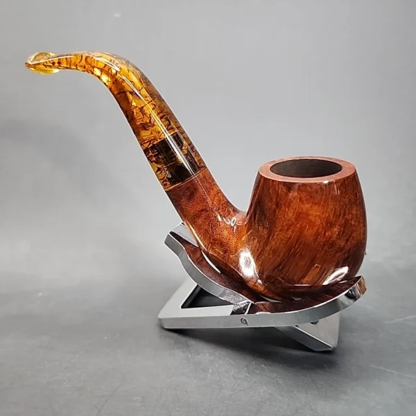 Chacom Baltik 214, Smooth Bent Estate Briar Pipe, Unsmoked [SOLD OUT] - Image 8