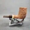 La Biota Rusticated Stack Nosewarmer Handmade Briar Pipe, New [SOLD OUT] - Image 8