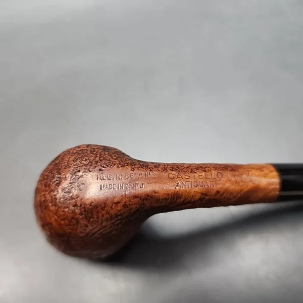 Reg. Era Castello Antiquari 15/C Sandblasted Straight Billiard Estate Briar Pipe [SOLD OUT] - Image 9