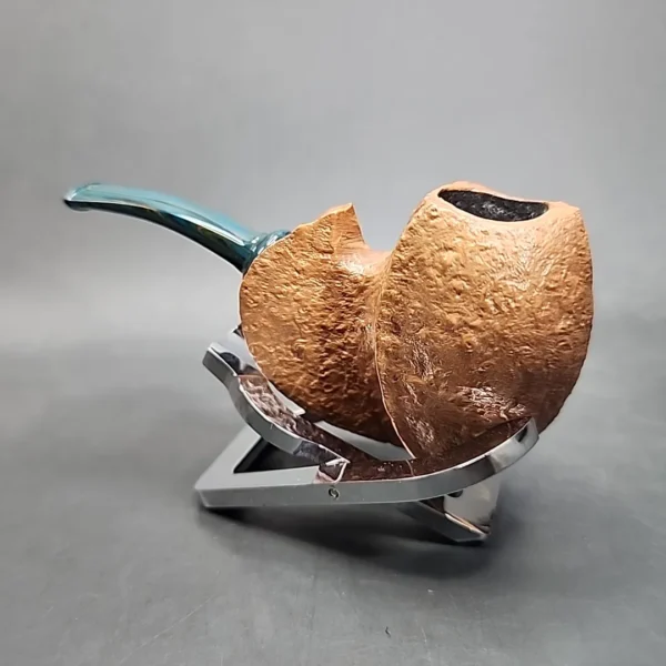 La Biota Sandblasted Blowfish Handmade Briar Pipe, New - Image 9