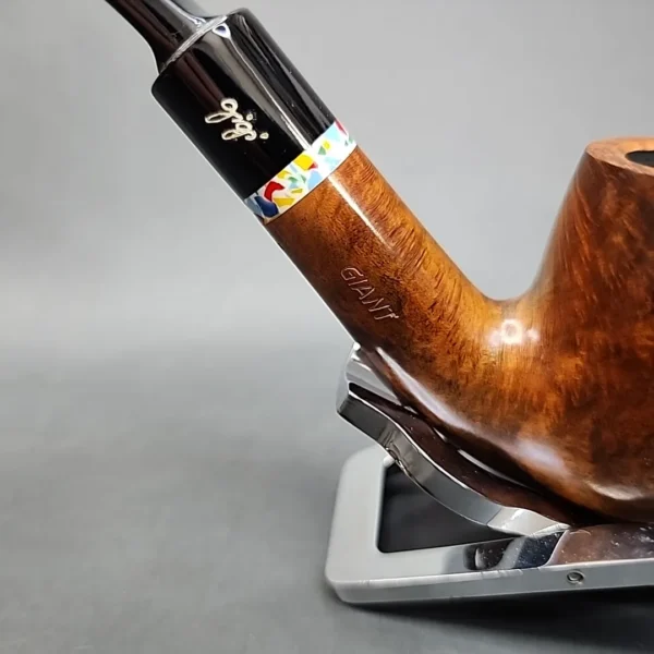 Gigi Giant 712 Smooth Bent Billiard Estate Briar Pipe, Unsmoked, 9mm [SOLD OUT] - Image 9