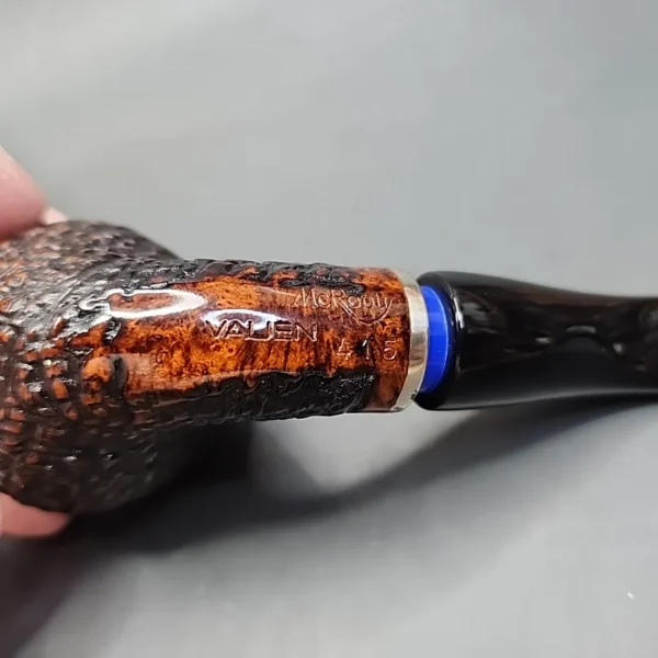 Vauen McRooty 415 Rusticated Bent Apple Estate Briar Pipe, Unsmoked, 9mm [SOLD OUT] - Image 9
