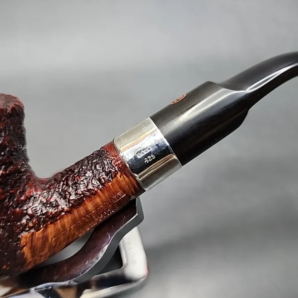 James Upshall Handmade 5 Rusticated Bent Billiard Estate Briar, Pipe Unsmoked [SOLD OUT] - Image 9