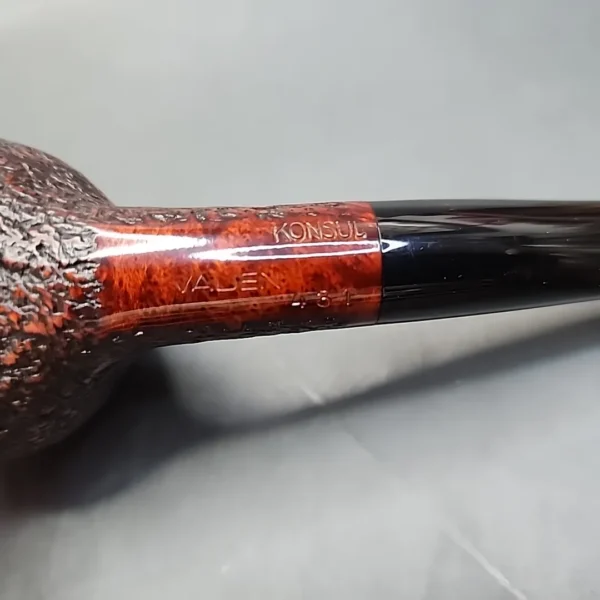 Vauen Konsul 481 Rusticated Straight Apple Estate Briar Pipe, Unsmoked, 9mm - Image 9