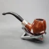 Astleys Les Wood Made Smooth Apple Military Mount Briar Pipe - Image 9