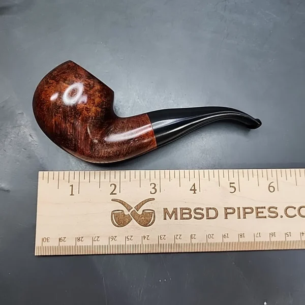 Roma Smooth Bent Estate Briar Pipe Unsmoked, 9mm, Adapter - Image 9