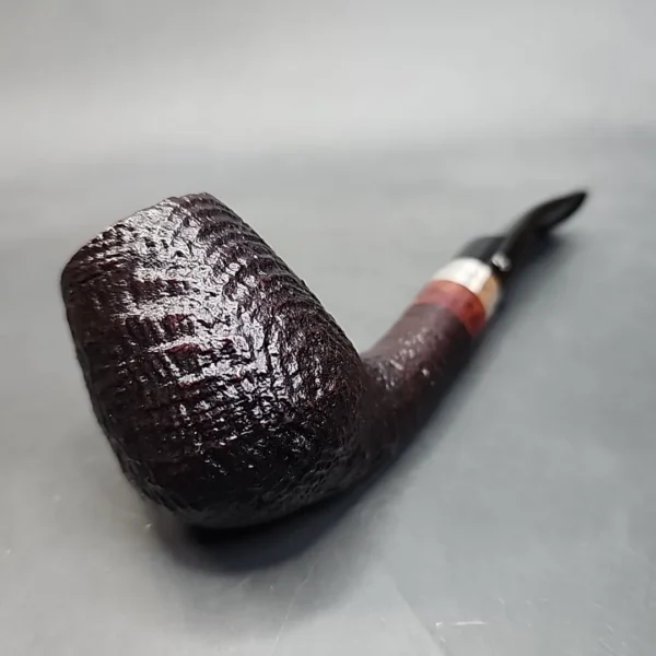 Georg Jensen Handmade Sandblasted Bent Egg Estate Briar Pipe, 9mm [SOLD OUT] - Image 9