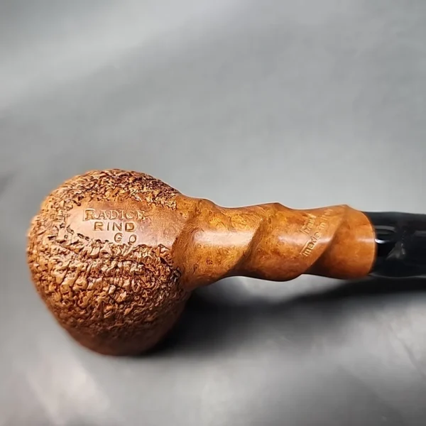 Radice Rind GO Spiral Shank Billiard Estate Briar Pipe, Italian Estates [SOLD OUT] - Image 9