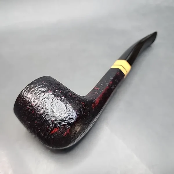 Chacom Hexagone 124 Sandblasted Bent Billiard Estate Briar Pipe, Unsmoked [SOLD OUT] - Image 9