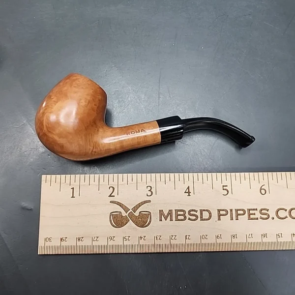Roma Smooth Bent Estate Briar Pipe, Unsmoked [SOLD OUT] - Image 9
