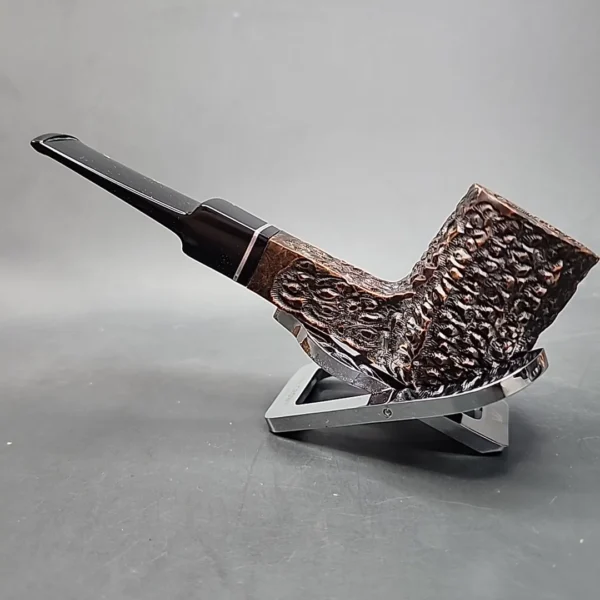 Sir Del Nobile Rusticated Panel Estate Briar Pipe, Unsmoked - Image 9