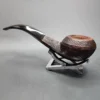 Sasieni Patent King Size Four Dot Rustic Bent Bulldog Estate Briar Pipe, English Estates - Image 9
