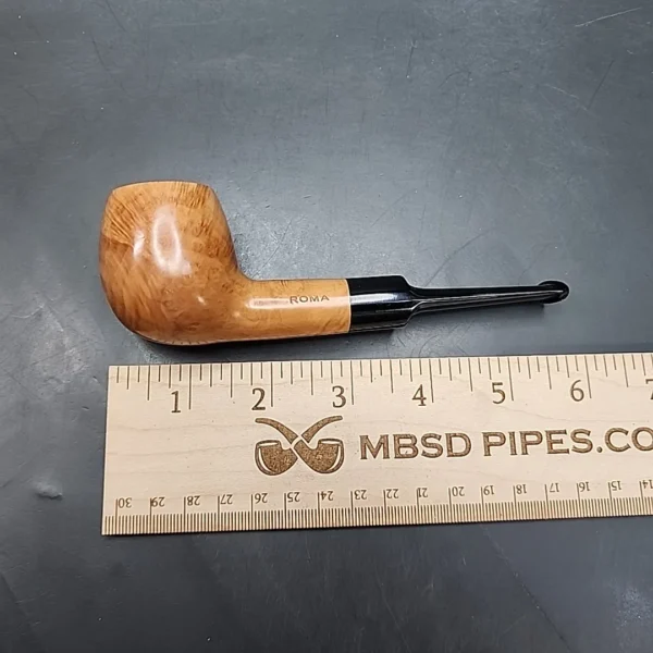 Roma Smooth Straight Apple Estate Briar Pipe, Unsmoked [SOLD OUT] - Image 10