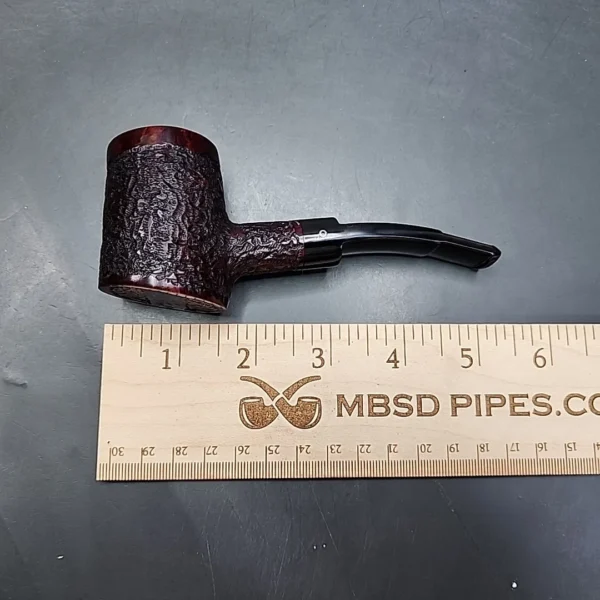 Julius Vesz Hand Cut Grade Rusticated Poker Estate Briar Pipe - Image 10